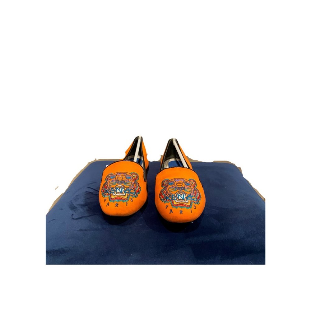 Kenzo Orange Neoprene Tiger Brenda Loafers Ballet Flats Size  EU 38/US 8(USED)